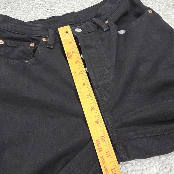 Levi's 501 Women's Button Fly Straight Leg Jeans 29x30 (fits 26x29) Grunge Y2K - Picture 11 of 14